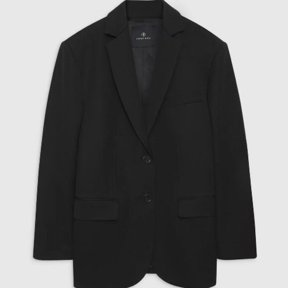 ANINE BING Quinn Single-Breasted Wool Blazer - Picture 3 of 5